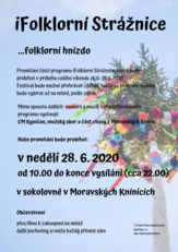 plakát iFolkórní Strážnice 2020
